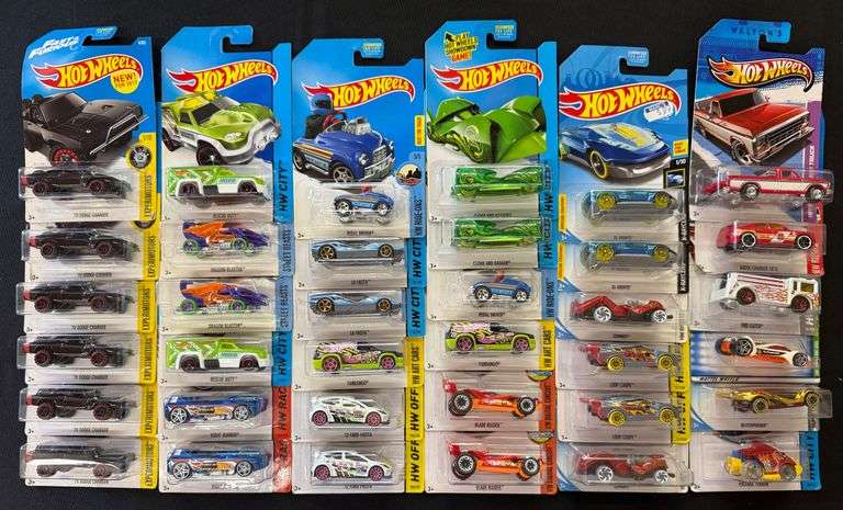 (36) Hot Wheels Fast & Furious '70 Dodge Charger, Dragon Blaster, La Fasta, Fandango, Pedal Driver