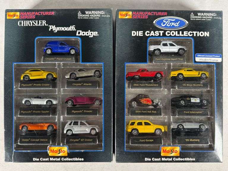 Maisto Manufacturer Series, Plymouth Prowler, PT Cruiser, 1934 Ford Hot Rod, Mustang