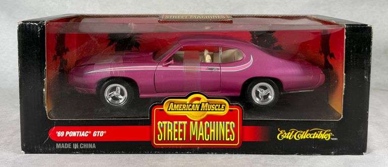 Ertl American Muscle Street Machines '69 Pontiac GTO, 1:18 Scale Diecast