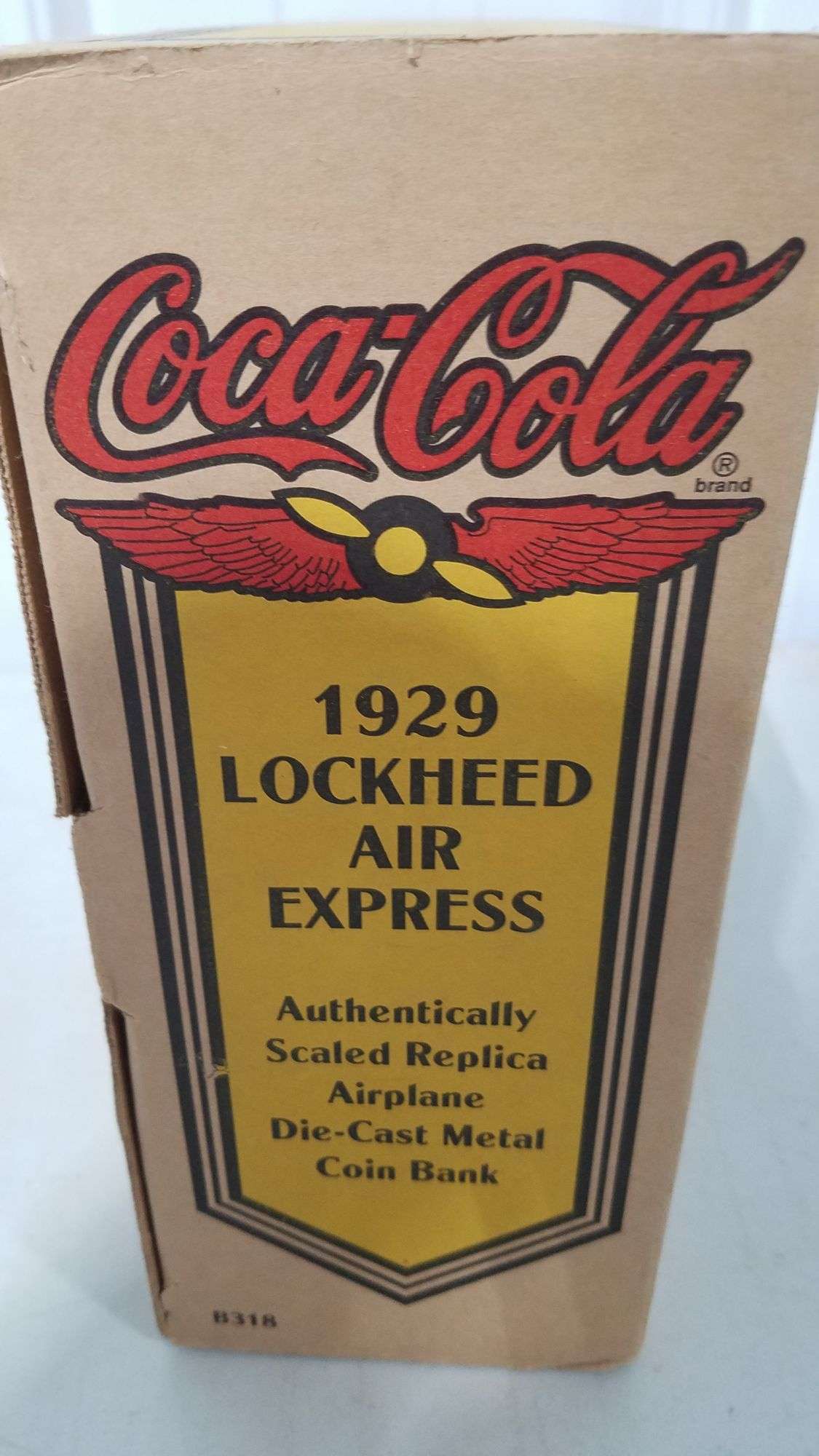 【希少】COCA COLA 1929 LOCKHEED AIR ダイキャスト Coca Cola Coin Bank 1929 Lockheed Air Express Airplane Bank