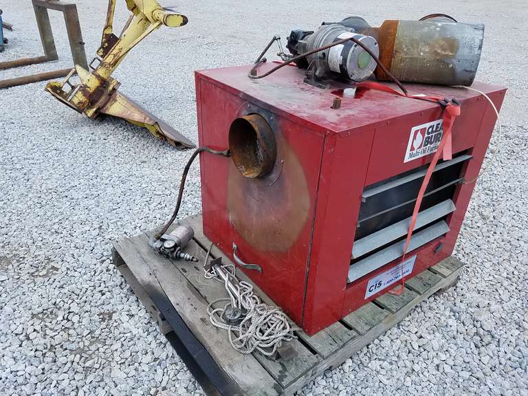 Clean Burn Multi-Oil Furnace CB1400 - 140,000 BTU, 110 Volt, 8 Exhaust -  Adam Marshall Land u0026 Auction, LLC