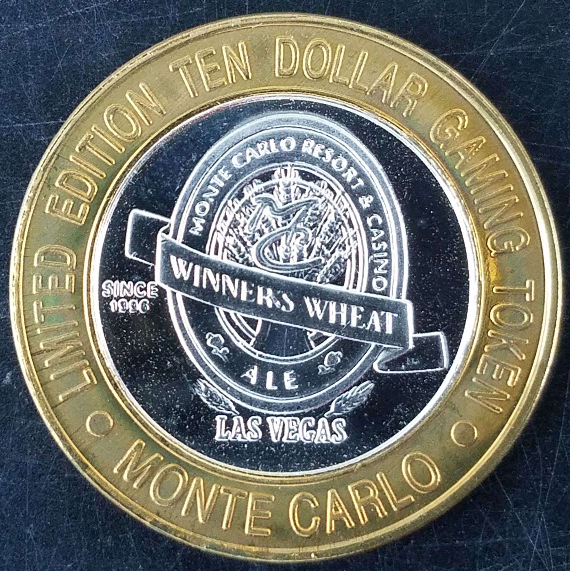 4) Limited Edition $10 Silver Las Vegas Gaming Tokens 0.6 OZ