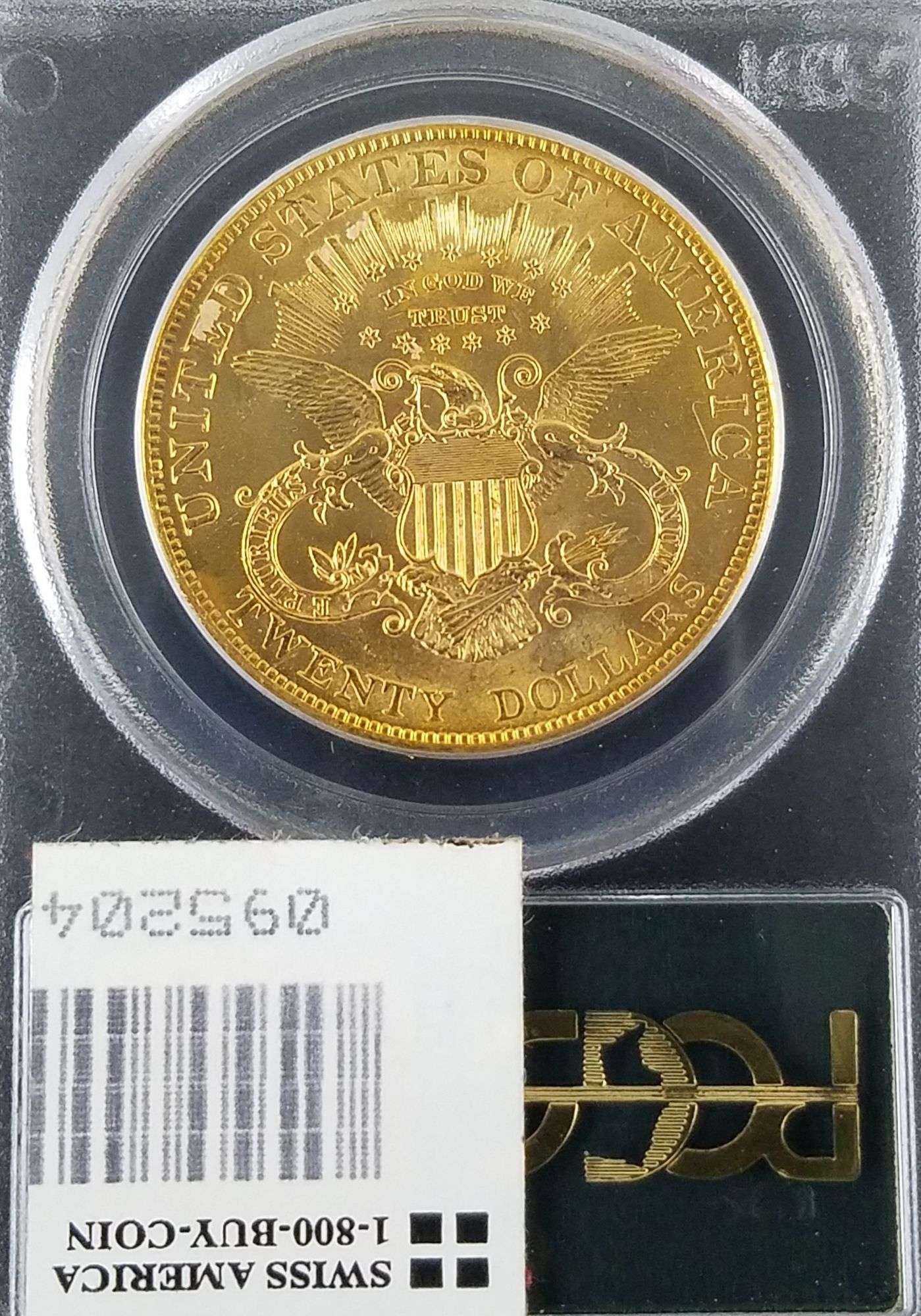 1904 $20 Gold PCGS MS 62 US Liberty Coronet Head Double Eagle