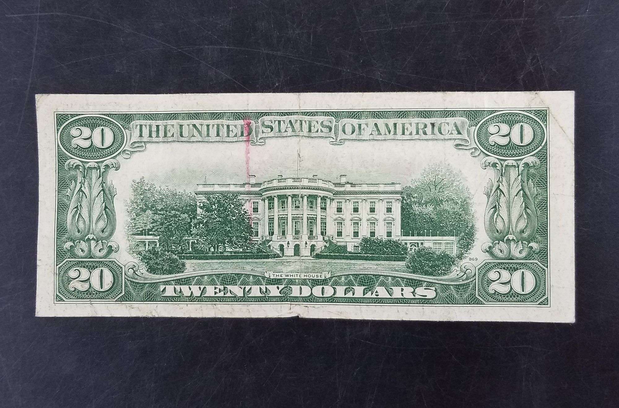 1950 B $20 Green Seal Legal Tender Federal Reserve Note - Adam