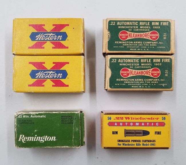 Assorted 22 Win Auto - For Winchester Rifle Model 1903 (6 X 50