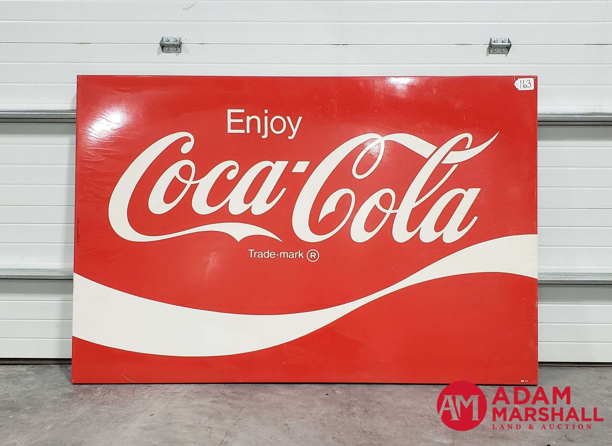 Coca Cola 看板 Metal 1972 NOS Coca-Cola sign measuring approx. 66