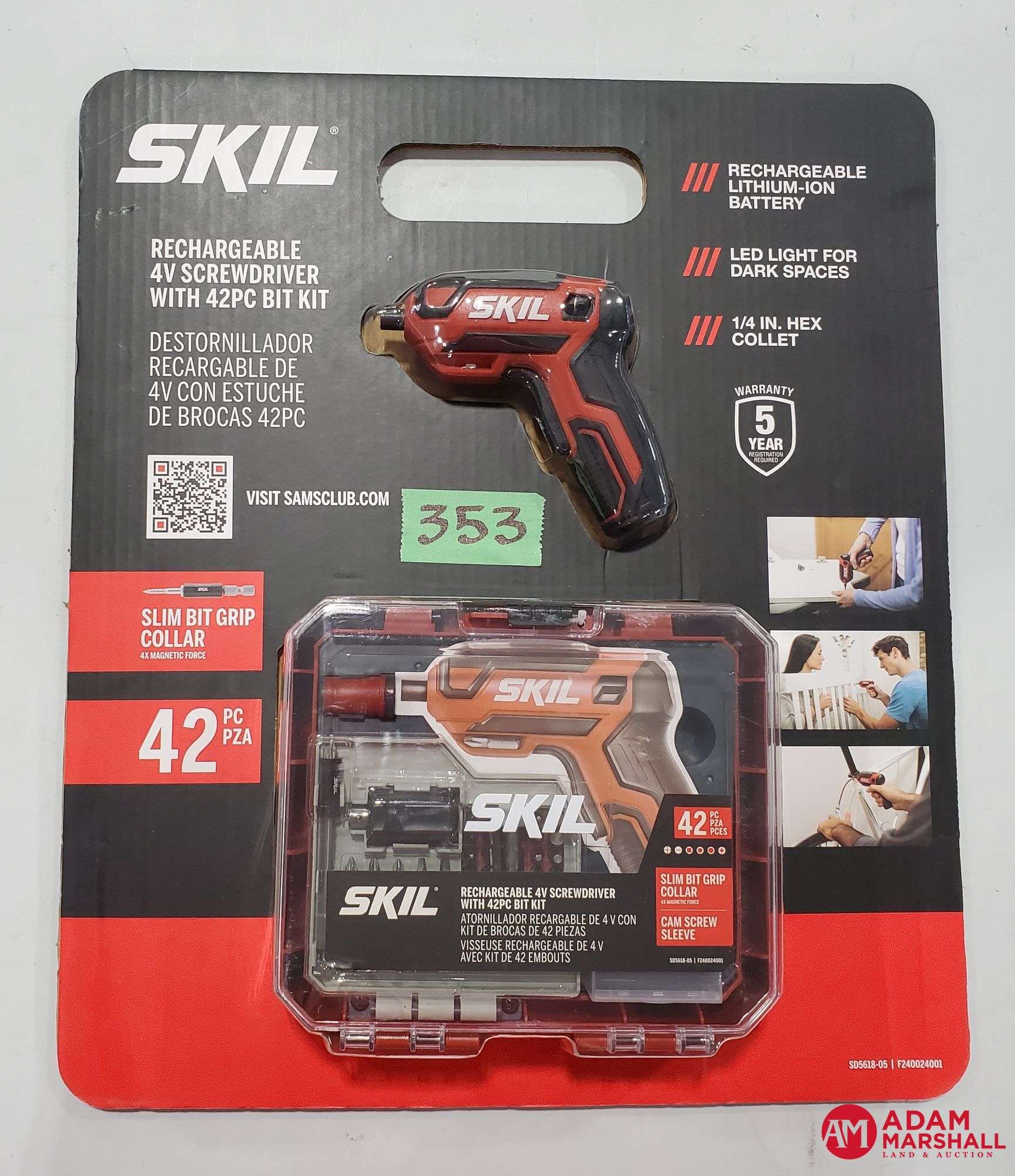 Skil 4v rechargeable discount cordless screwdriver sd561801