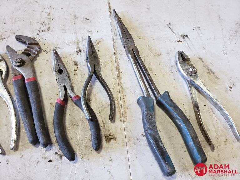 Assorted Pliers Slip Joint & Needle Nose Adam Marshall Land