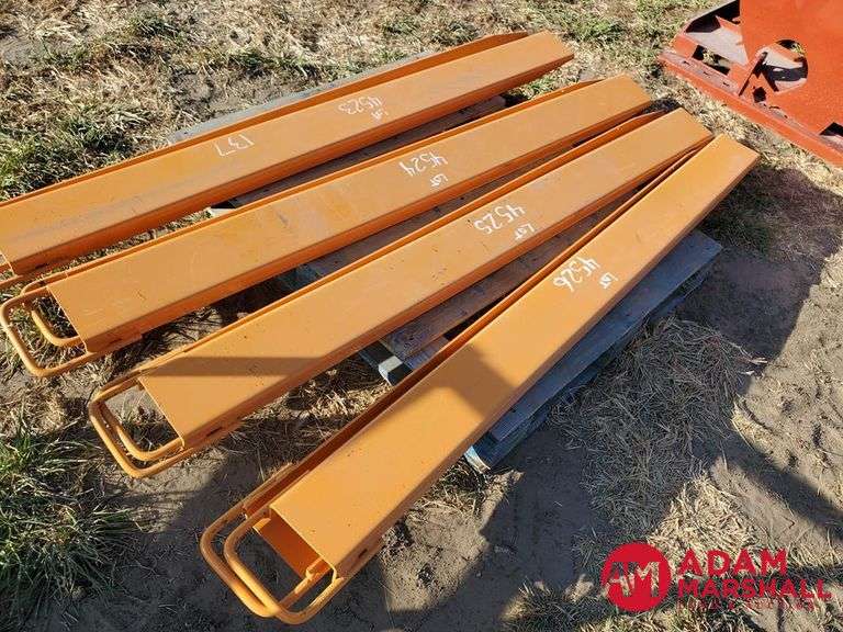 Unused Wolverine Pallet Fork Extensions One Pair, 76" Adam Marshall