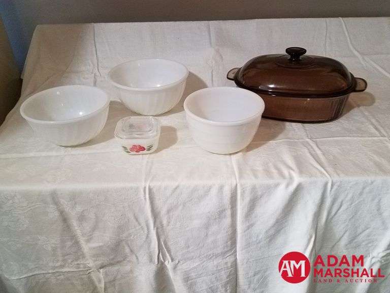2 Fire King bowls, Fire King Dish, Bowl & Casserole Dish Adam