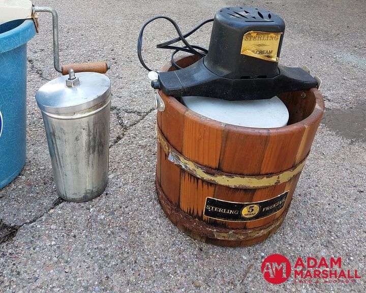 2 Ice Cream Buckets Adam Marshall Land & Auction, LLC