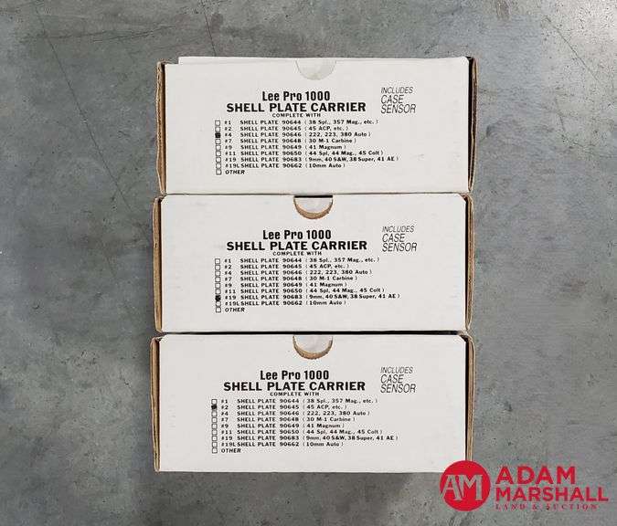Lee Pro 1000 Shell Plate Carriers (#2, #4, #19) - NIB - Adam Marshall ...