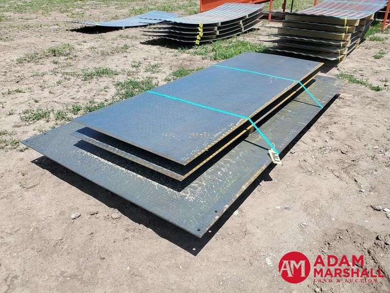 (3) Diamond Plated Steel Sheets Adam Marshall Land & Auction, LLC