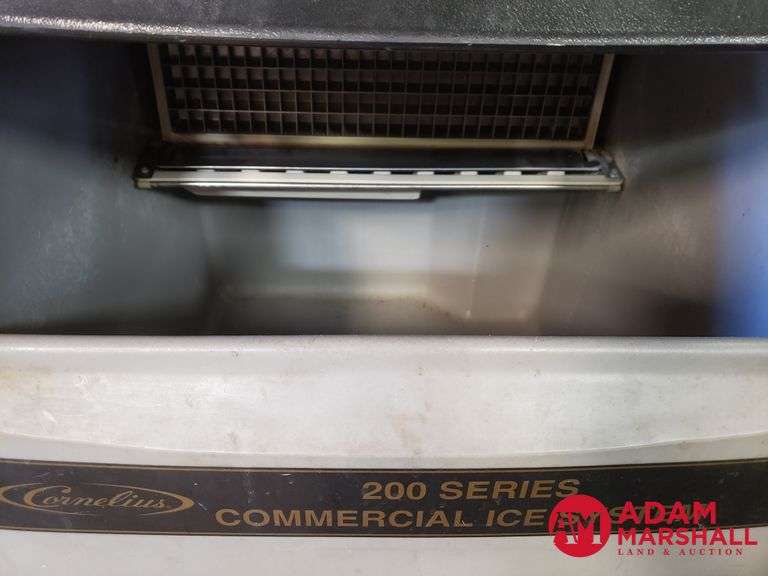 Cornelius 200 Series Commercial ice maker, bags and cleaner Adam