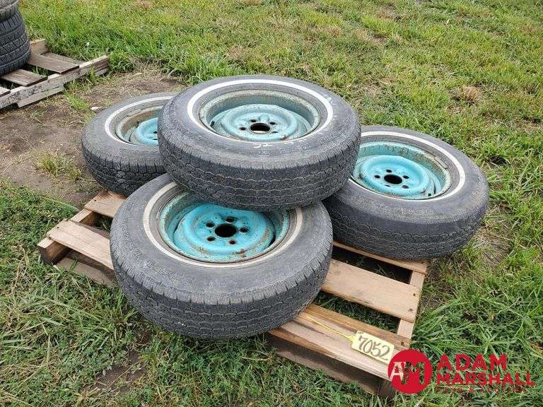 (4) Tires On Rims - P215/75R14 - Adam Marshall Land & Auction, LLC