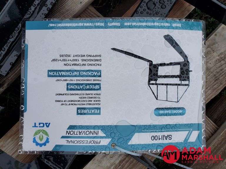 Unused AGROTK Pallet Forks 48" SALL100