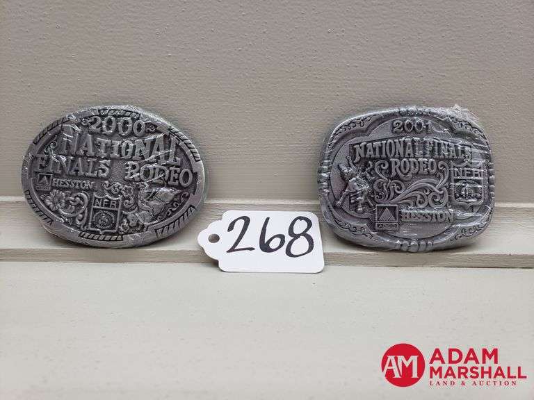 Boucle De Ceinture Montana Silversmiths – NFR Hesston 2014, Métal, 4x3.25 Pouces