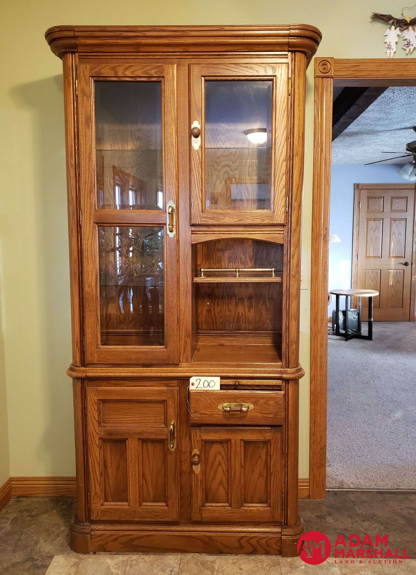 Richardson Brothers Lighted China Hutch