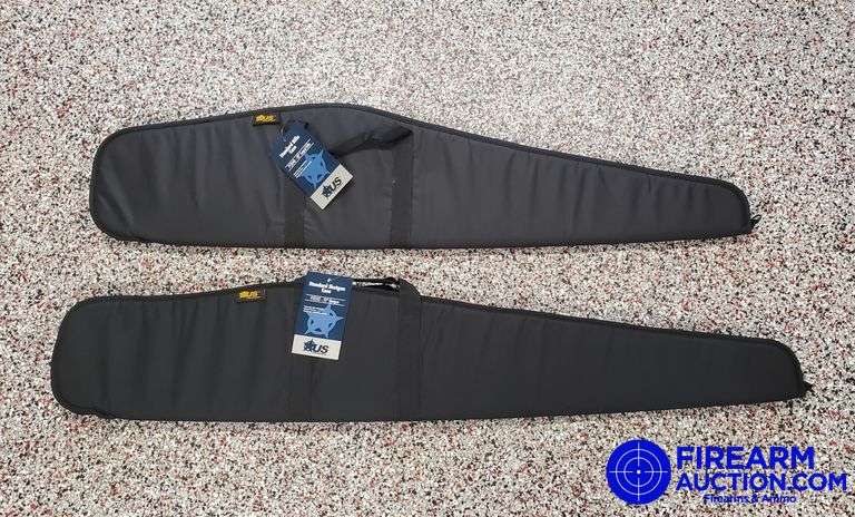 (2) US Peace Keeper Rifle Soft Cases - New, Black, (1) Scoped, 48" (1) Shotgun, 52"