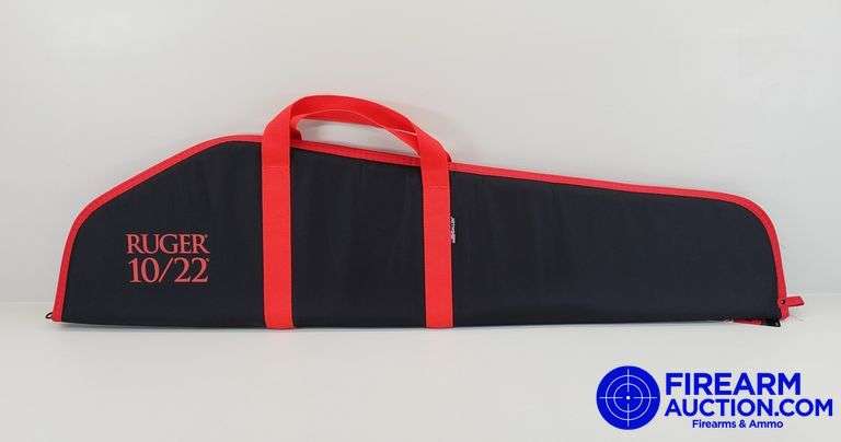 Ruger 10/22 Scoped Gun Soft Case - New, 40", Black/Red