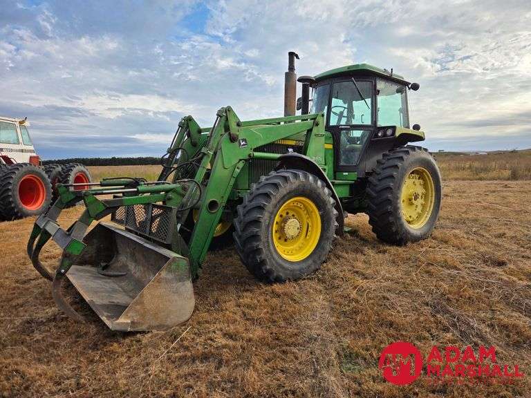 1987 John Deere 4050 MFWD Tractor w/265 Loader