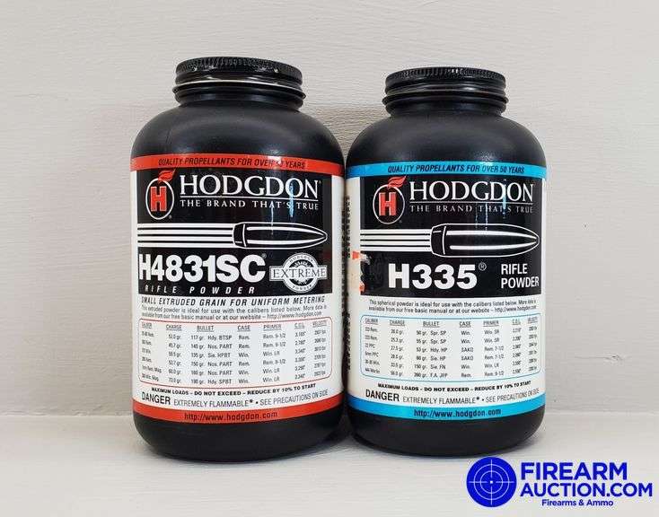 Powder - Hodgdon Extreme Rifle H4831SC (1 lb) +Rifle H335 (1 Lb)