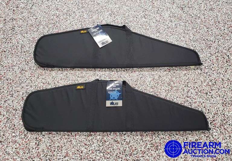 (2) US Peace Keeper Scoped Rifle Soft Cases - New, 38", Black