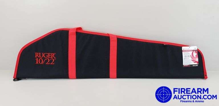 Ruger 10/22 Scoped Gun Soft Case - New, 40", Black/Red
