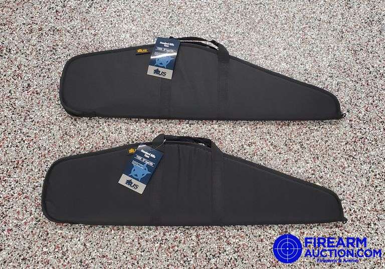 (2) US Peace Keeper Scoped Rifle Soft Cases - New, 38", Black
