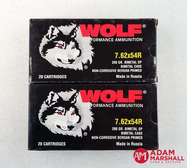 Wolf 7.62 X 54R - 200 Gr Bimetal SP (2 X 20)