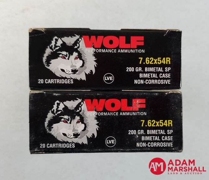 Wolf 7.62 X 54R - 200 Gr Bimetal SP (2 X 20)
