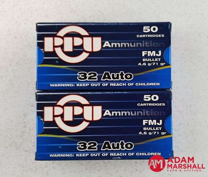 PPU 32 Auto - 71 Gr FMJ (2 X 50)