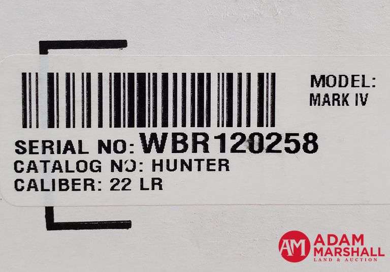 Ruger Mark IV Hunter Pistol - 22 LR - SN:  WBR120258