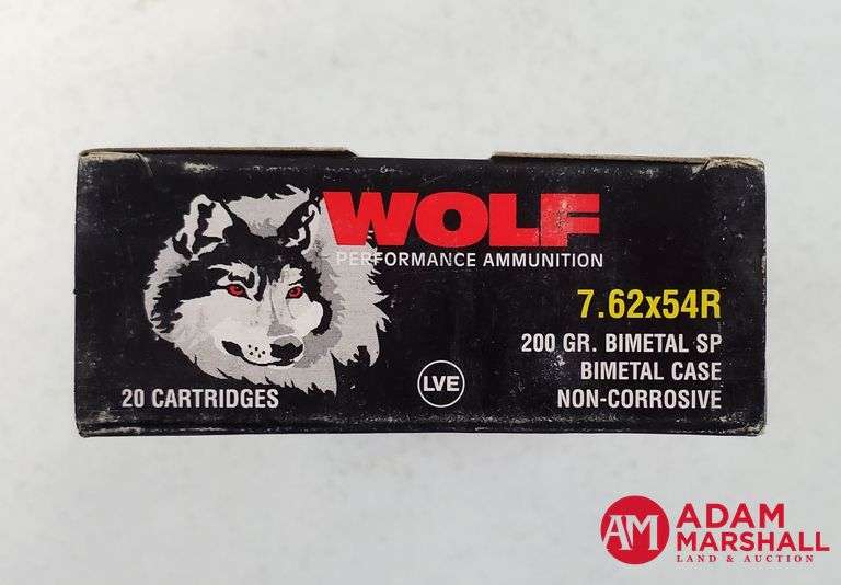 Wolf 7.62 X 54R - 200 Gr Bimetal SP (2 X 20)