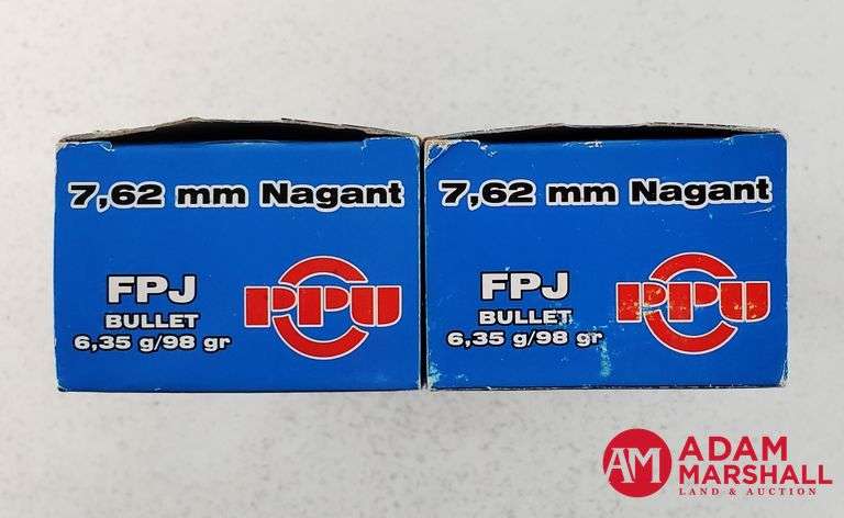 PPU 7.62 MM Nagant - 98 Gr FPJ (2 X 50)
