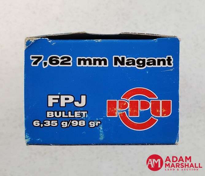 PPU 7.62 MM Nagant - 98 Gr FPJ (2 X 50)
