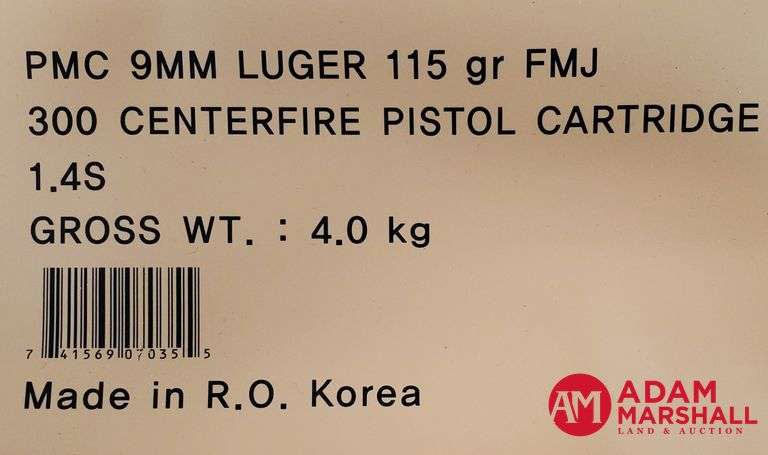 PMC 9 MM Luger - 115 Gr FMJ Battle Pack (1 X 300)