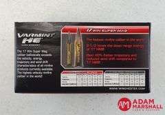 Winchester Elite Varmint HE 17 Win Super Mag - 25 Gr Polymer Tip (5 X 50)