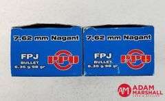 PPU 7.62 MM Nagant - 98 Gr FPJ (2 X 50)
