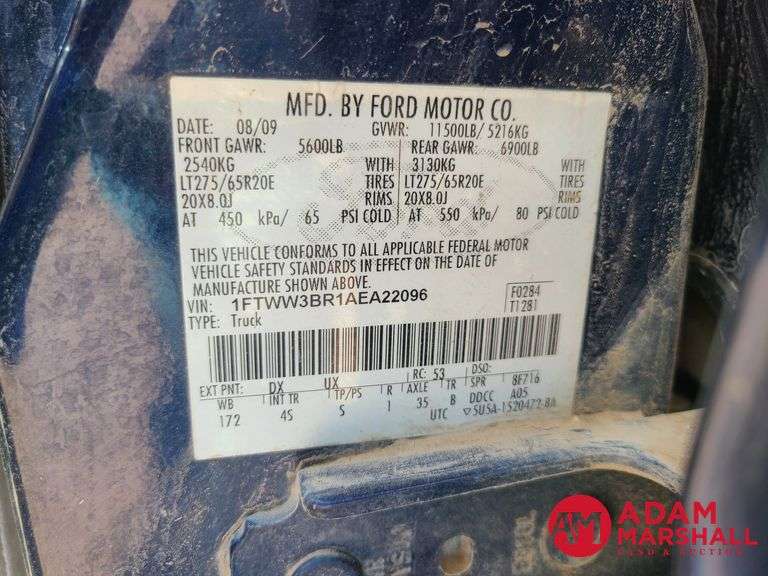 2010  Ford  F-350 Super Duty  Pickup - Diesel