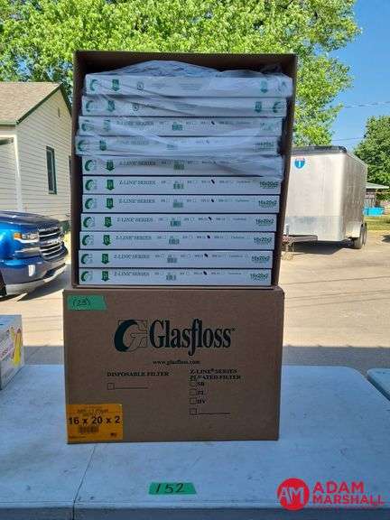 (23) Glasfloss Z-Line Series 16 x 20 x 2 Air Filters