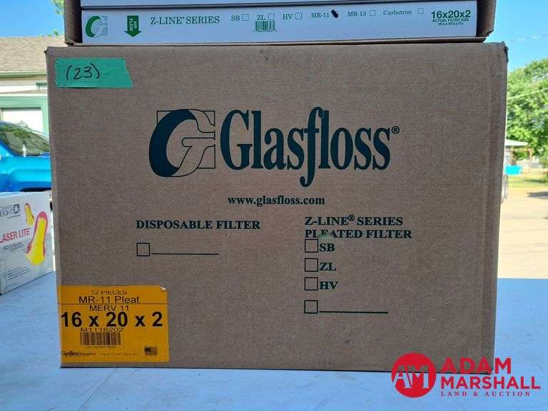 (23) Glasfloss Z-Line Series 16 x 20 x 2 Air Filters