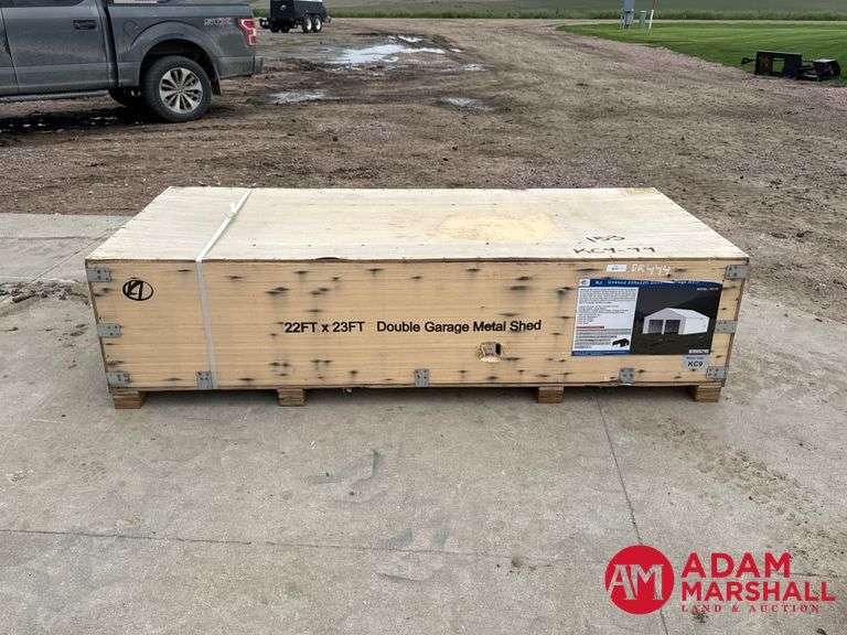 Unused  KJ  22FT x 23FT   Double Garage Metal Building