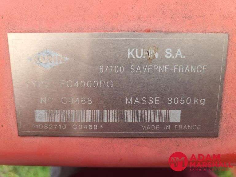 2010  Kuhn  FC 4000  RG Windrower - 13FT