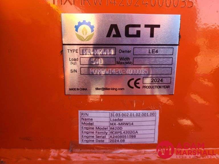 Unused 2024 MX-MRW14 Mini Stand On Skid Steer