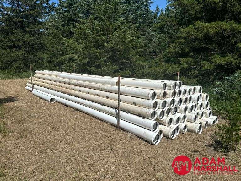 (48) 8IN Plastic Irrigation Pipe