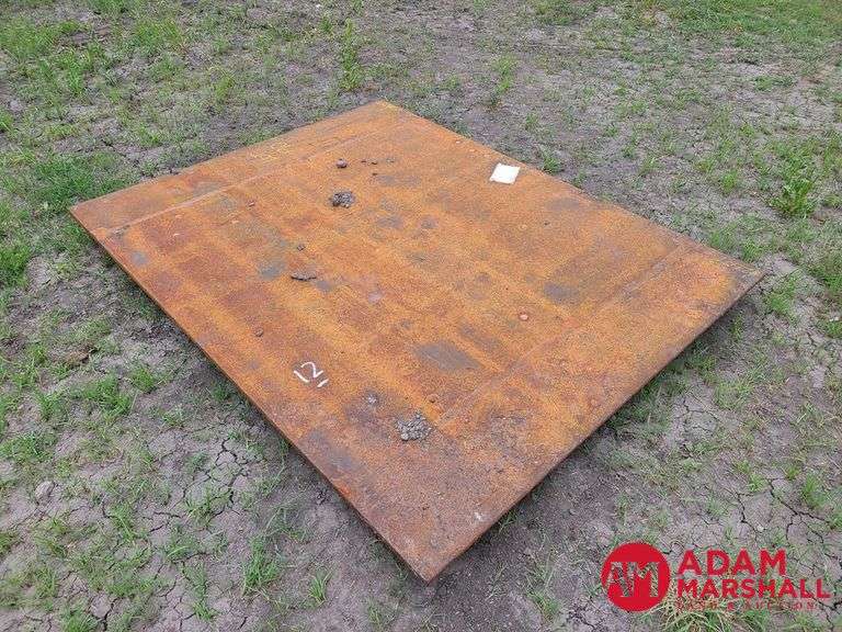 Unused Steel Road Plate - 7/8 x 63 IN x 80 IN