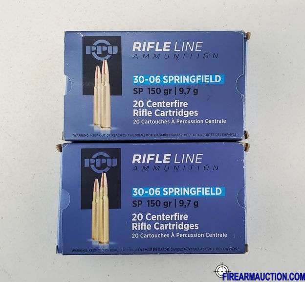 PPU Rifle Line 30-06 Springfield - 150 Gr SP (2 X 20)