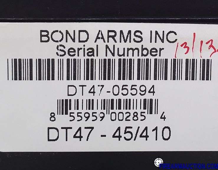Bond Arms Model DT47 "Trump-Living Legend" Double Barrel Derringer - 45 Colt/410 Bore, 3" - SN:  DT47-05594