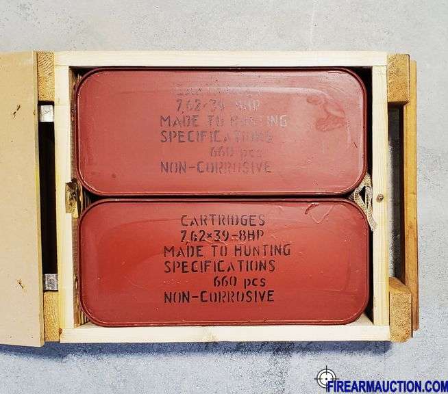 Russian 7.62 X 39-8HP (2 X 660 = Crate Of 1320 Cartridges)